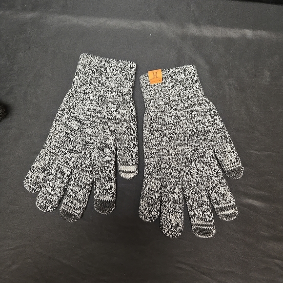 3 Pc Adult Unisex Beanie Gloves Neck Warmer Set Warm Knit Touchscreen Fingertips - Picture 6 of 9